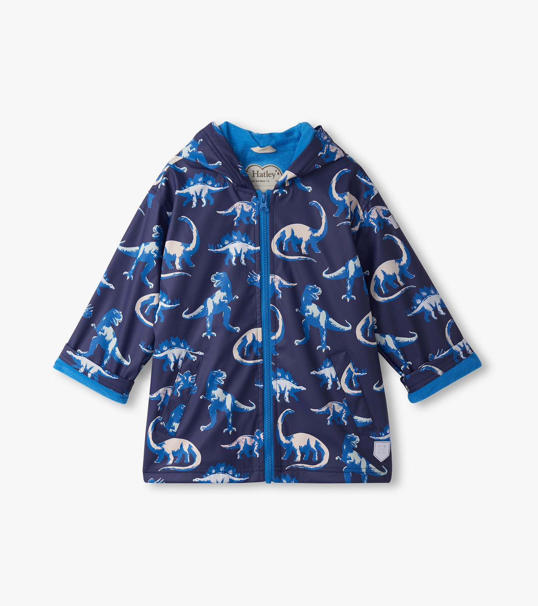 Hatley Painted Dinos Color Changing Raincoat available at Bella Vita Seattle Phinney Ridge