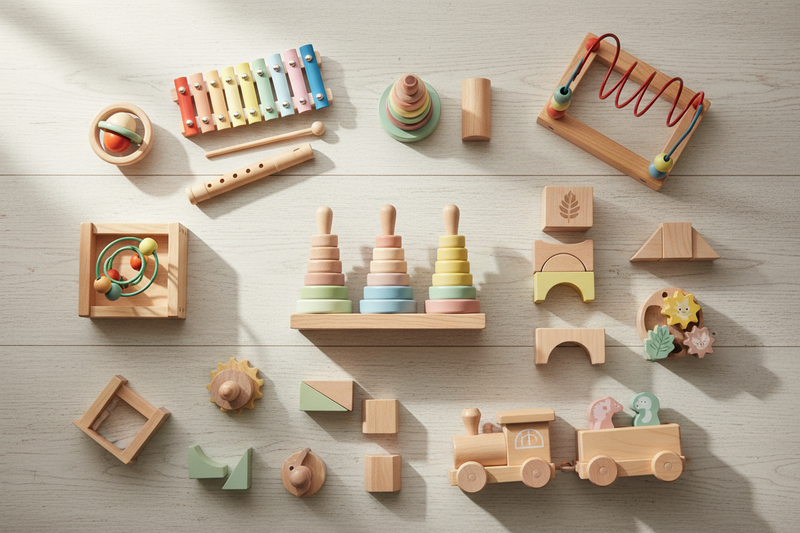 wooden toys for infants and toddlers