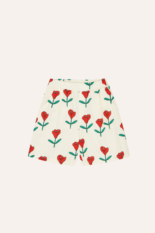 Tulips Allover Print Shorts