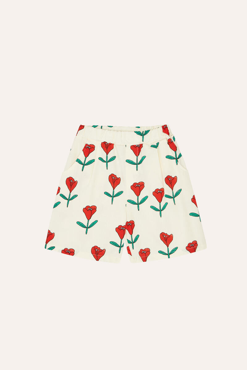 Tulips Allover Print Shorts