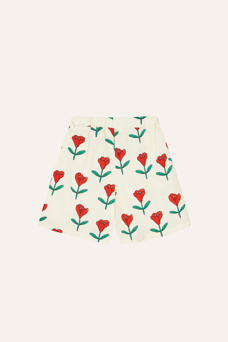 Tulips Allover Print Shorts