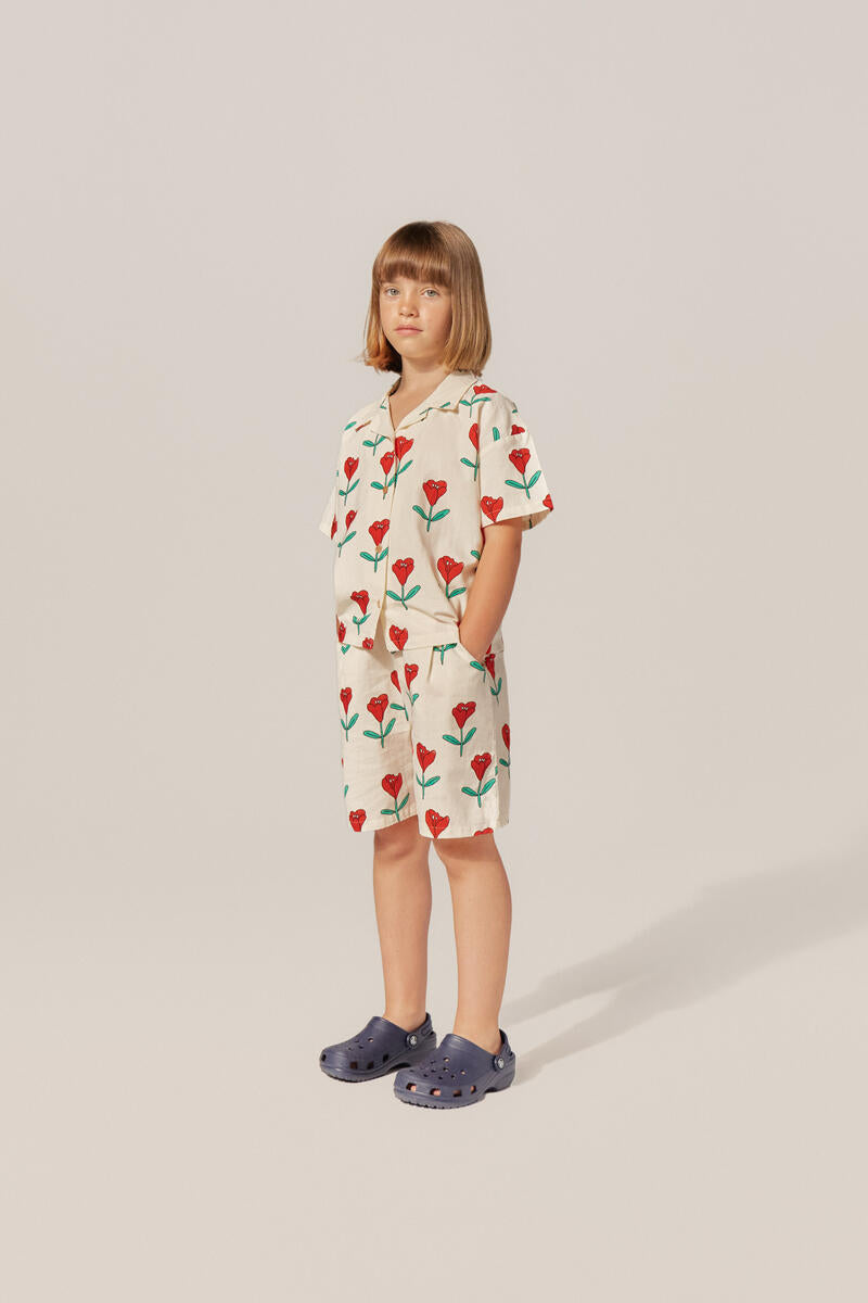 Tulips Allover Print Shorts