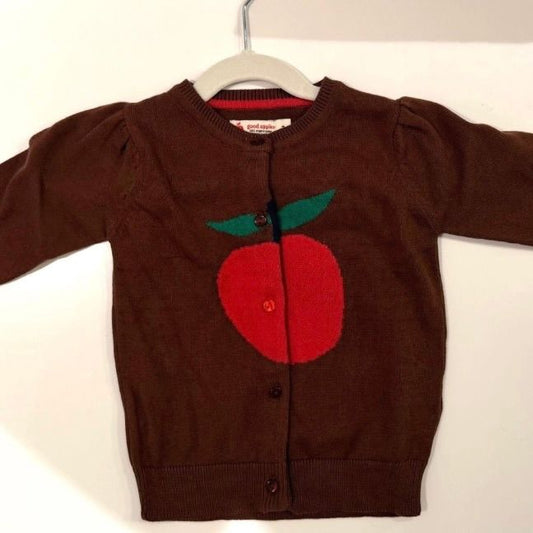 Brown Apple Cardigan