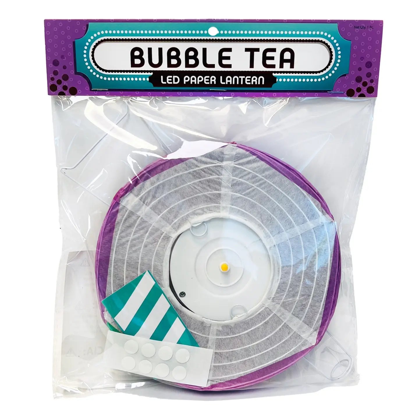 Paper Led Lantern - Boba Tea