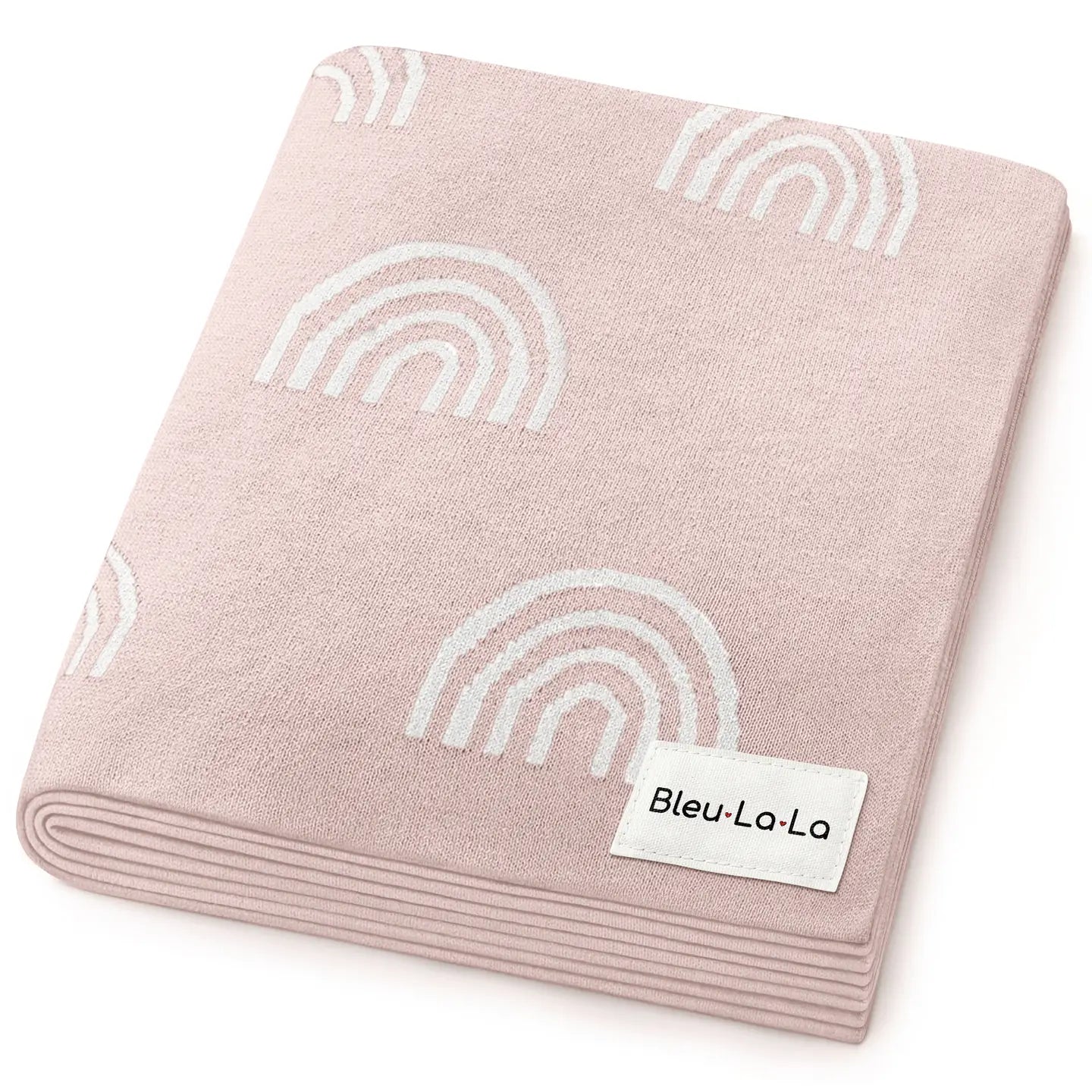 100% Cotton Swaddle Receiving Baby Blanket - Rainbow