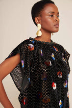 Load image into Gallery viewer, Kelton Velvet Blouse-Elektra Pansey
