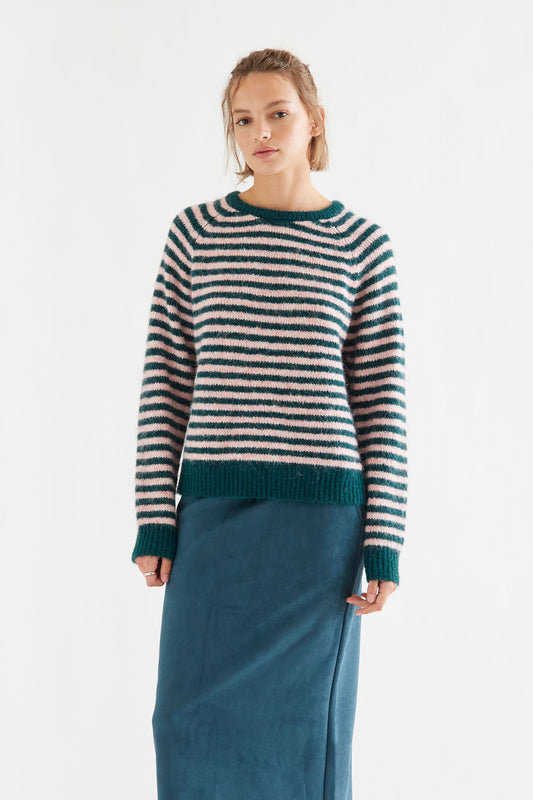 Stripe Sweater - Pink/Teal