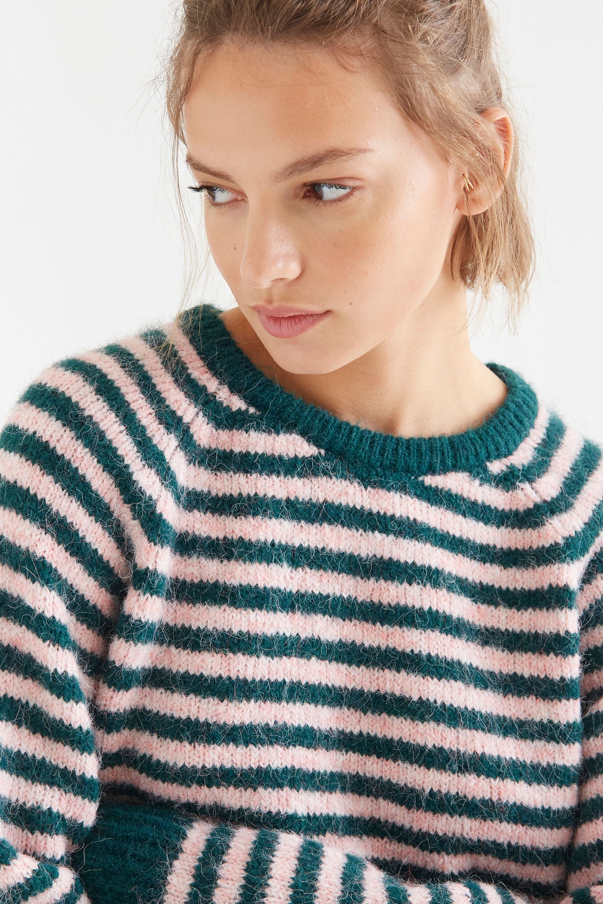 Stripe Sweater - Pink/Teal