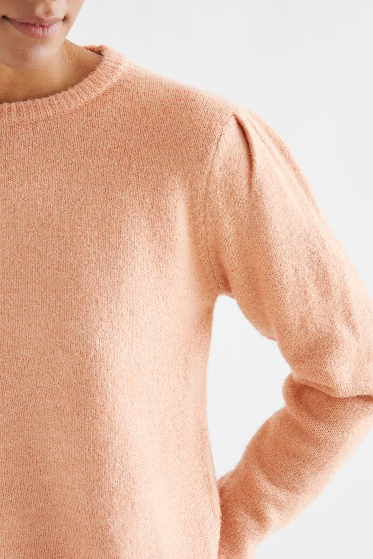 Crew Neck Sweater - Pink