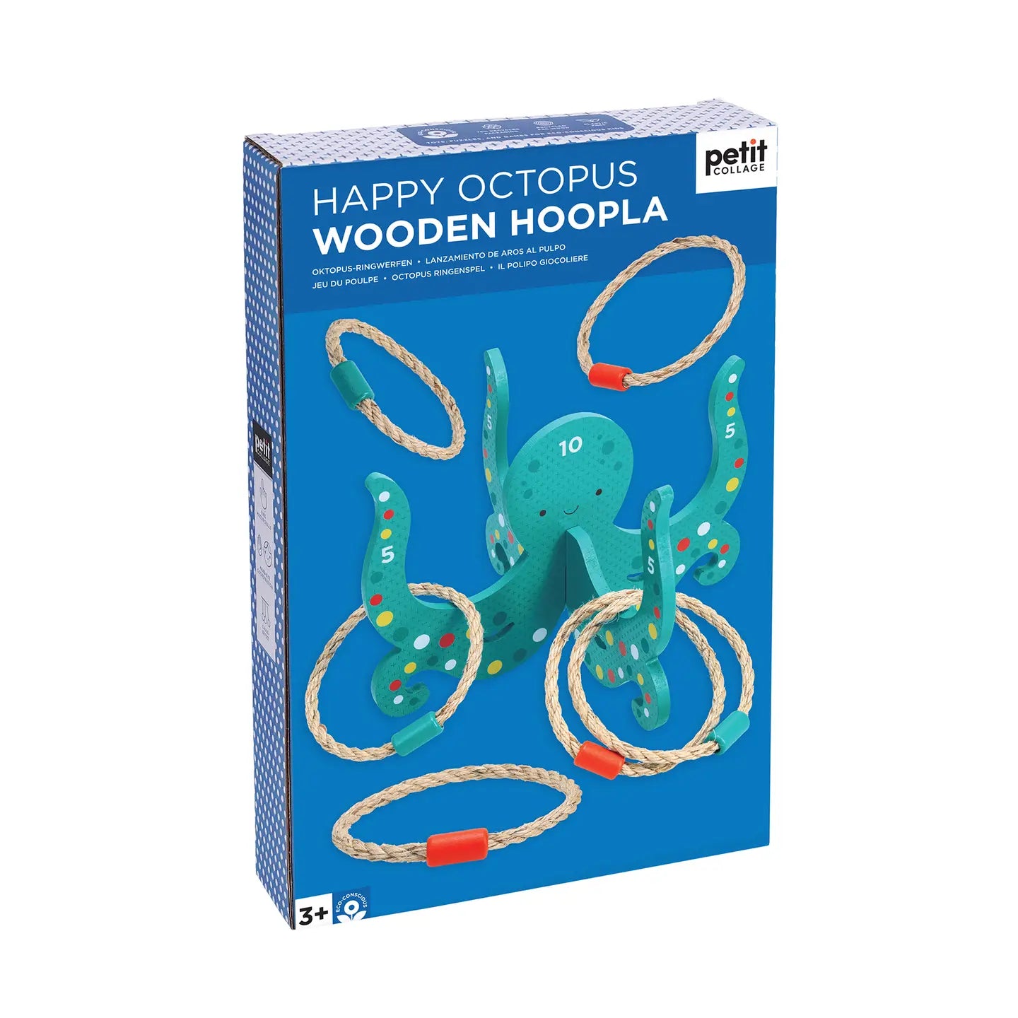 Happy Octopus Wooden Hoopla