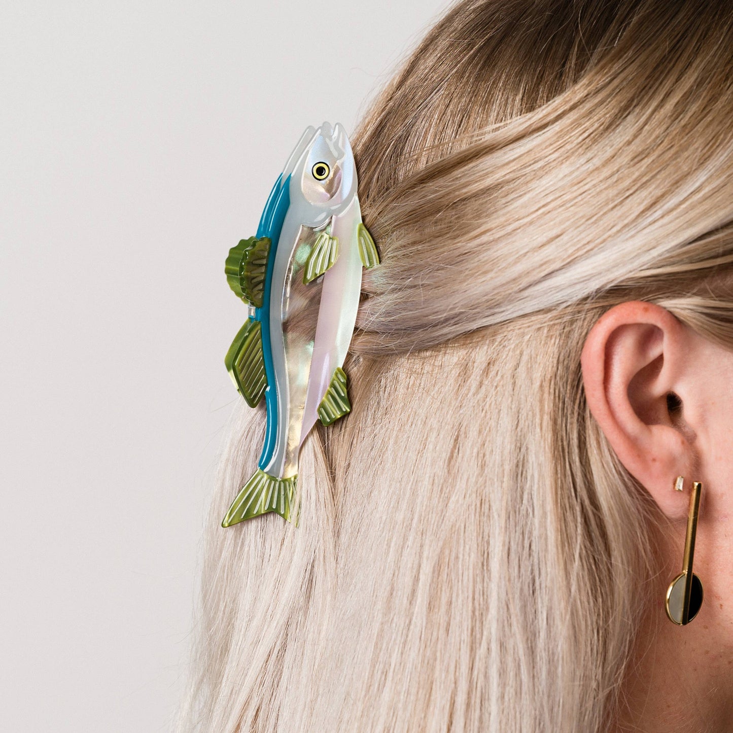 Fish Cellulose Acetate Hair Claw