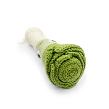 Load image into Gallery viewer, Leek Rattle 100% organic cotton
