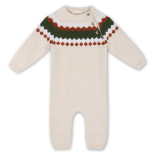 Load image into Gallery viewer, Fair Isle Jacquard Knit Baby Jumpsuit
