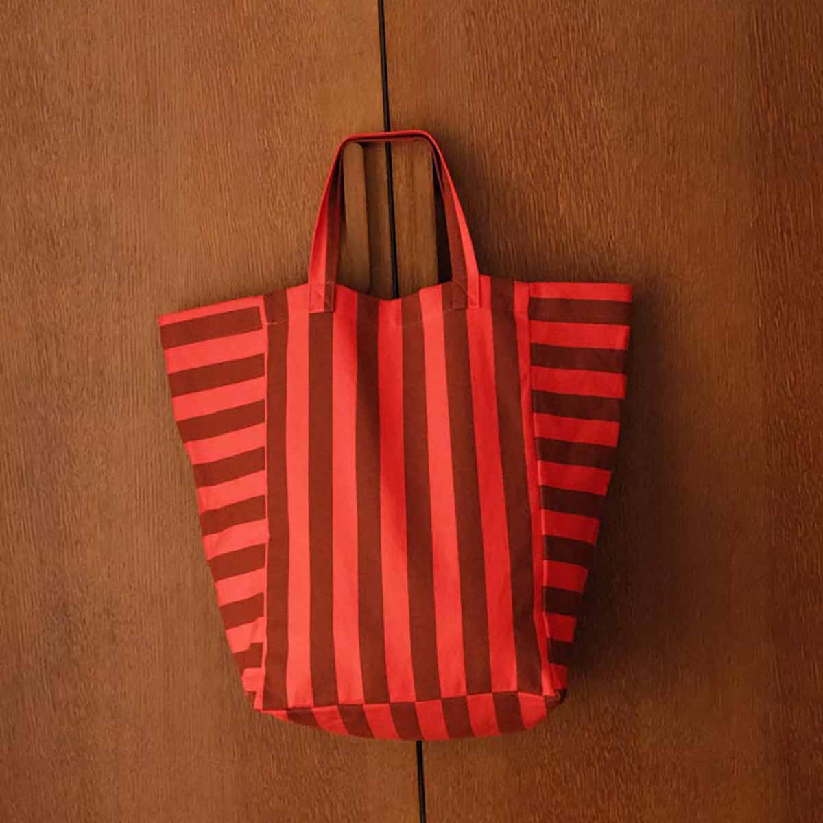 Elisabeth Tote Bag - Brown/Tomato