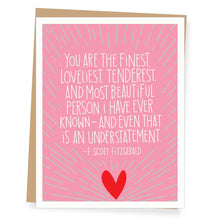 Load image into Gallery viewer, F. Scott Fitzgerald Quote Valentine&#39;s Day Card
