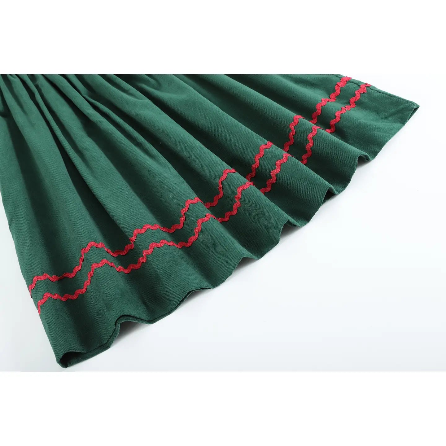 Green Mistletoe Smocked Dress