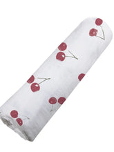 Load image into Gallery viewer, Sweetheart Cherry Bamboo Swaddle
