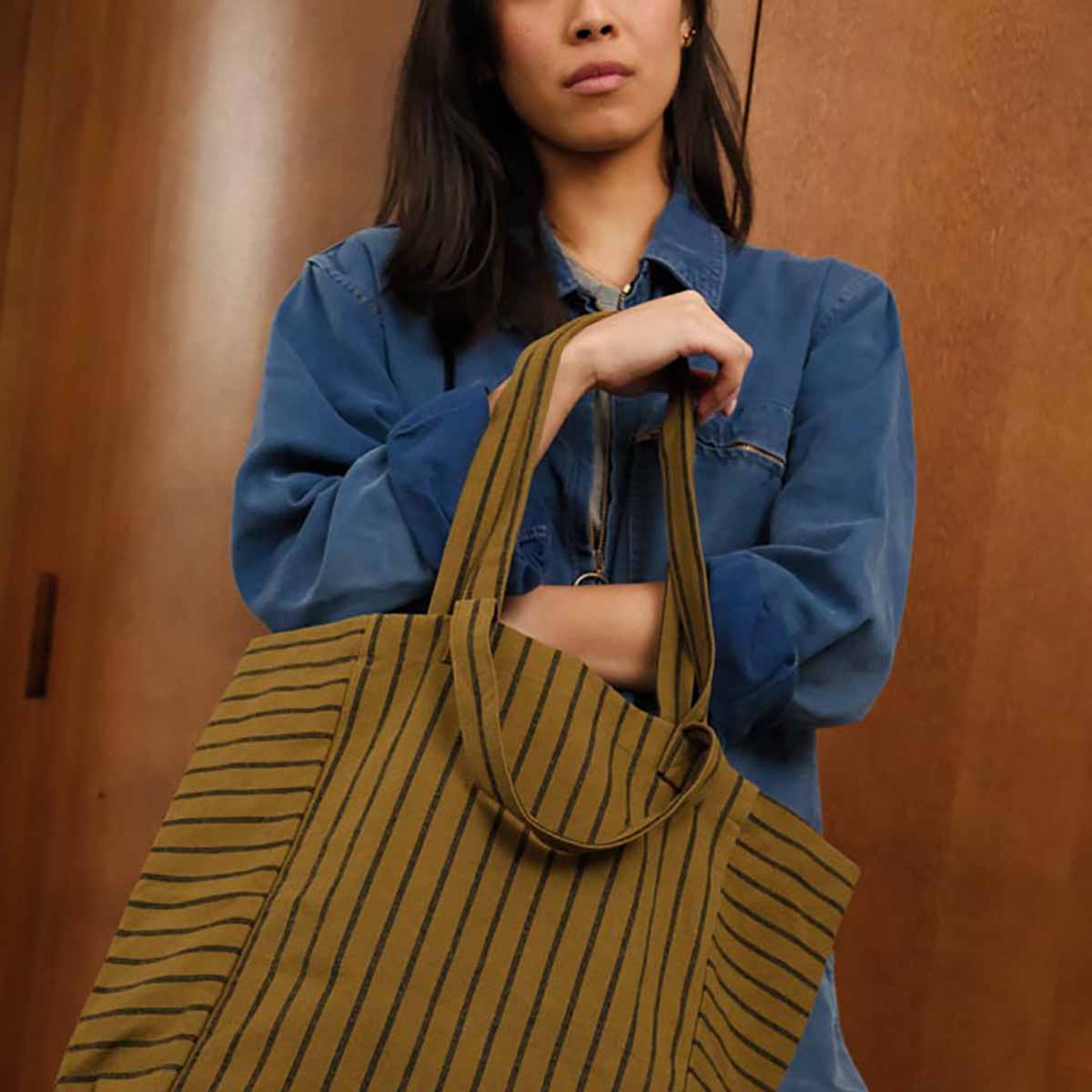 Elisabeth Tote Bag - Tennis Black/Olive