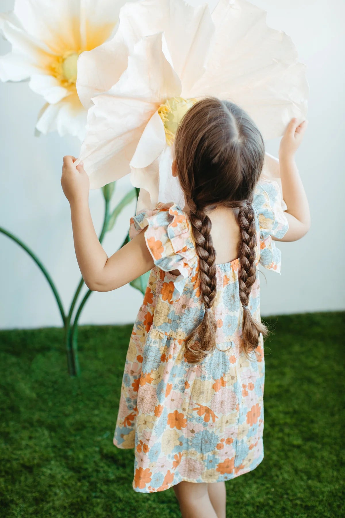 Muslin Flutter Strap Sundress - Wildflower Picnic