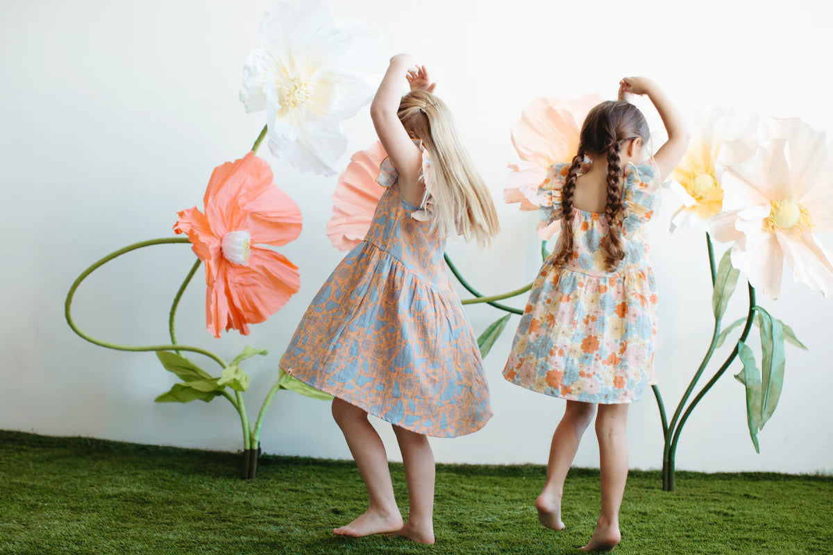 Muslin Flutter Strap Sundress - Summer Bounty