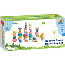 Load image into Gallery viewer, Montessori-Inspired Wooden Balancing Stacking Rocks Toy
