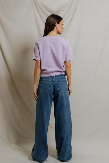 Kennedy S/S Reverse Fleece Sweatshirt - Ultraviolet
