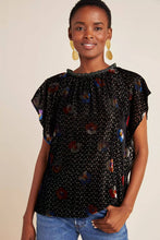 Load image into Gallery viewer, Kelton Velvet Blouse-Elektra Pansey
