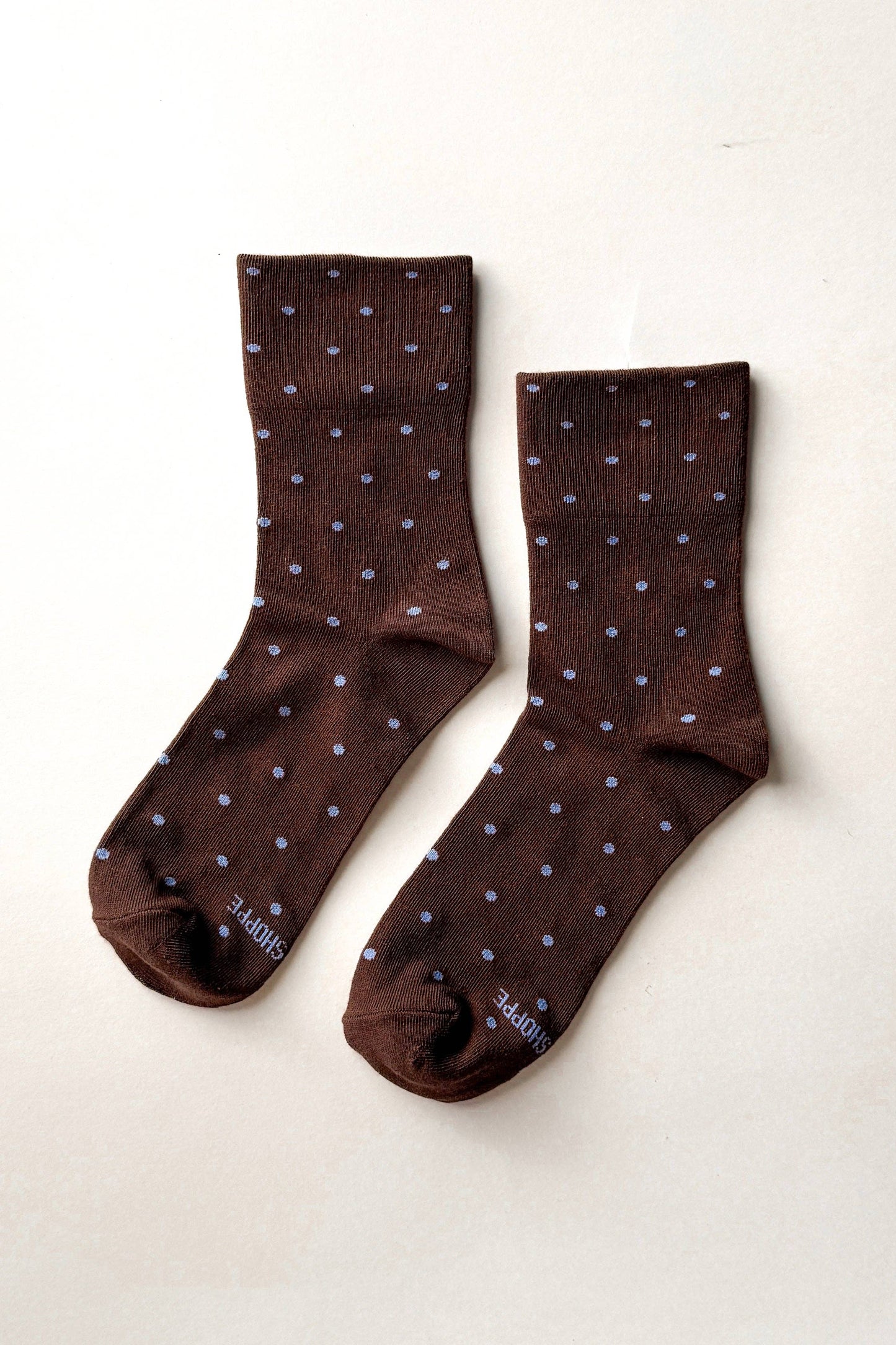 Polka Dot Sneaker Socks OATMEAL/BLACK