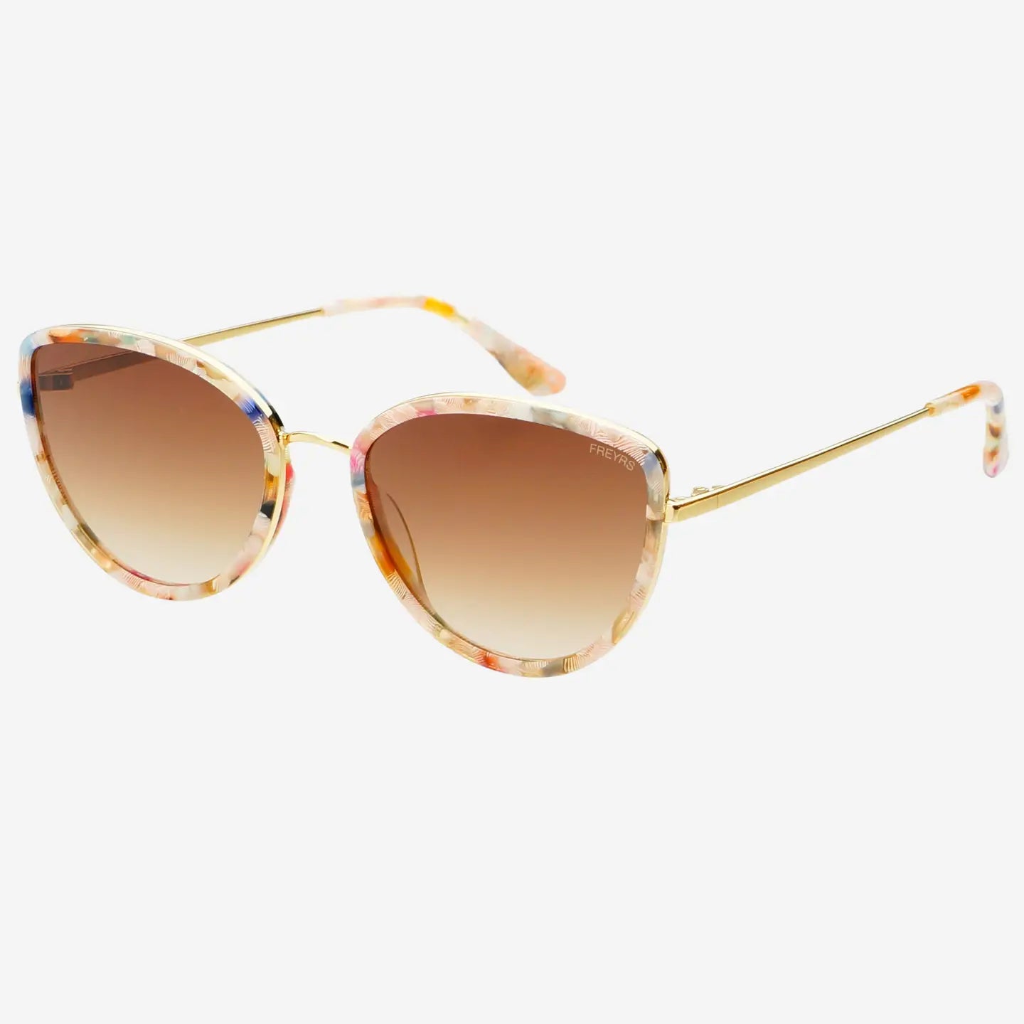 Luna Acetate Womens Cat Eye Sunglasses - Rose Tortoise