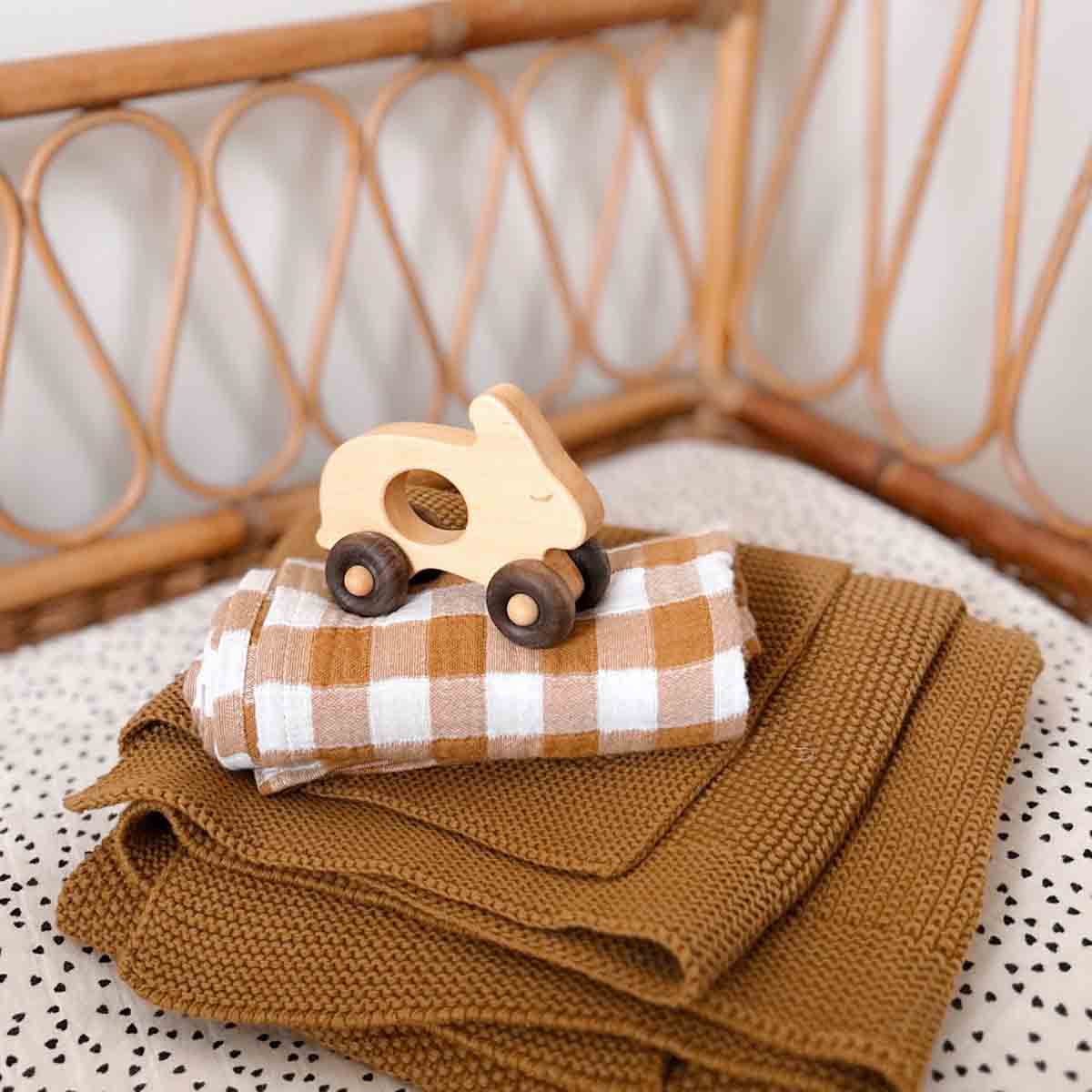 Bianca Scarf - Gingham Caramel