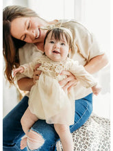 Load image into Gallery viewer, Thalia Crochet Lace Tutu Romper &amp; Headband
