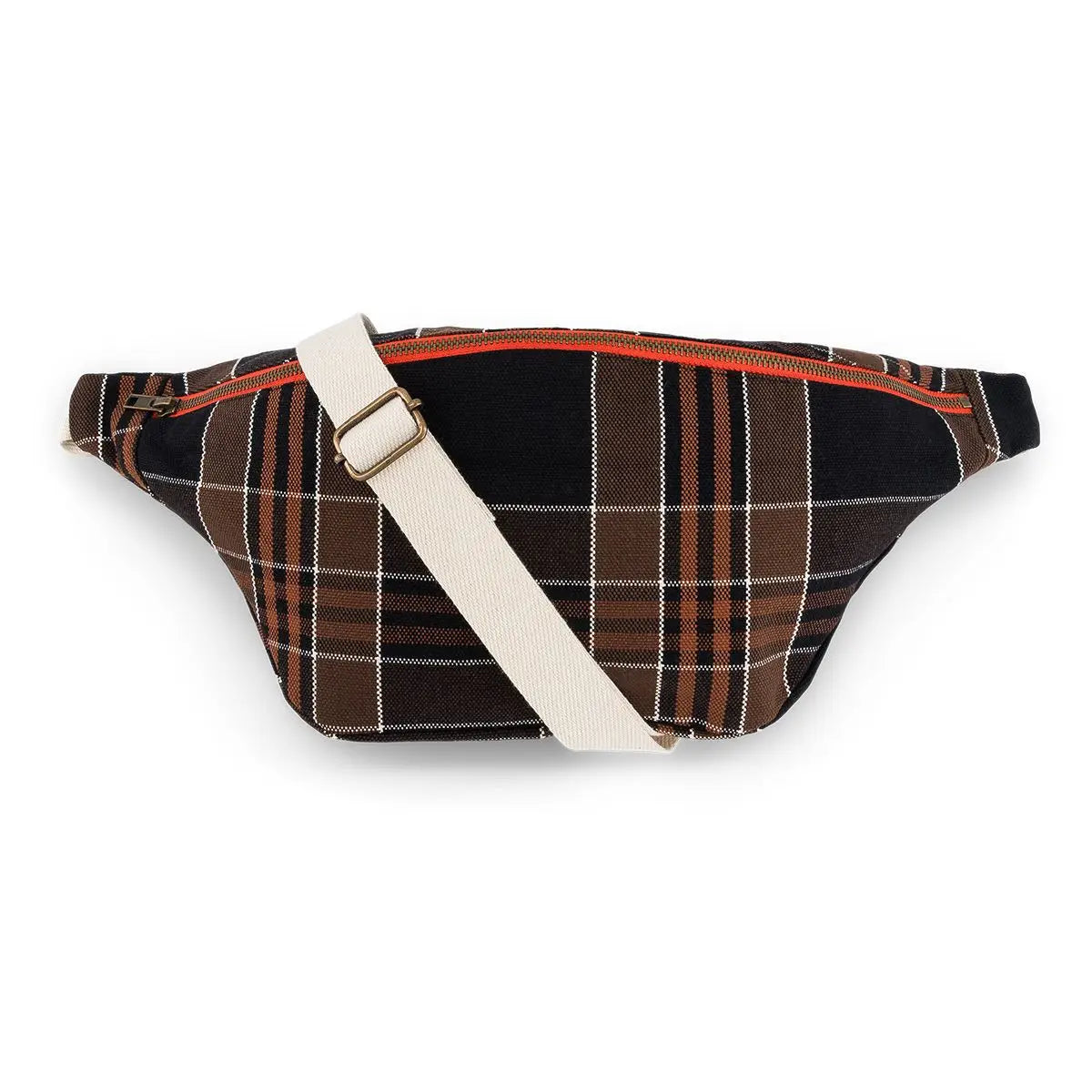 Women's Bum Bag Checkered - Black Tartan