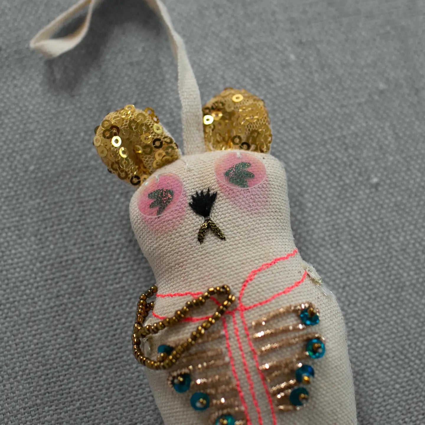 Sargent Pepper Bear - Cotton Ornament
