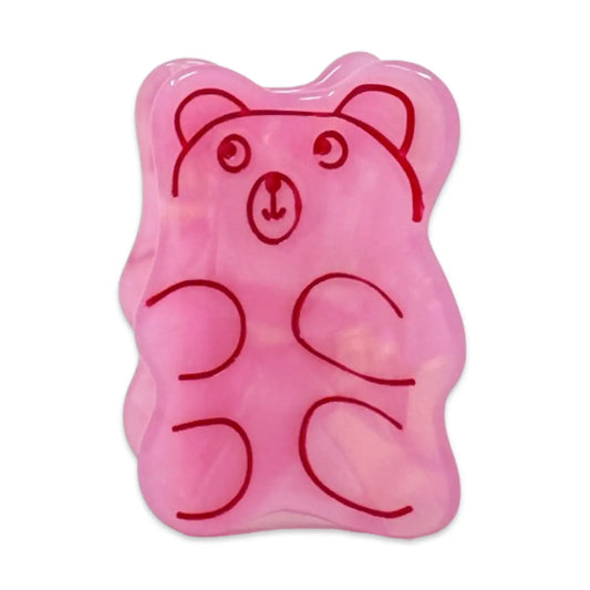Mini Pink Gummy Bear Hair Claw Clip