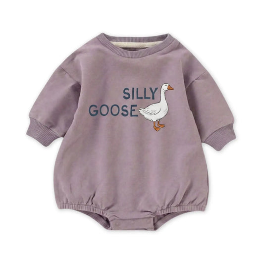 Cotton Bubble Romper - Silly Goose