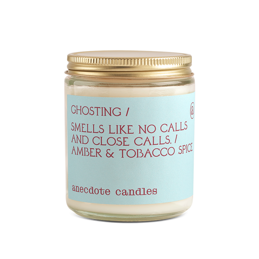 Ghosting (Amber & Tobacco Spice) Glass Jar Candle