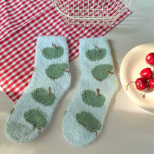 Load image into Gallery viewer, Cozy Fruit Fuzzy Socks - Several Designs

