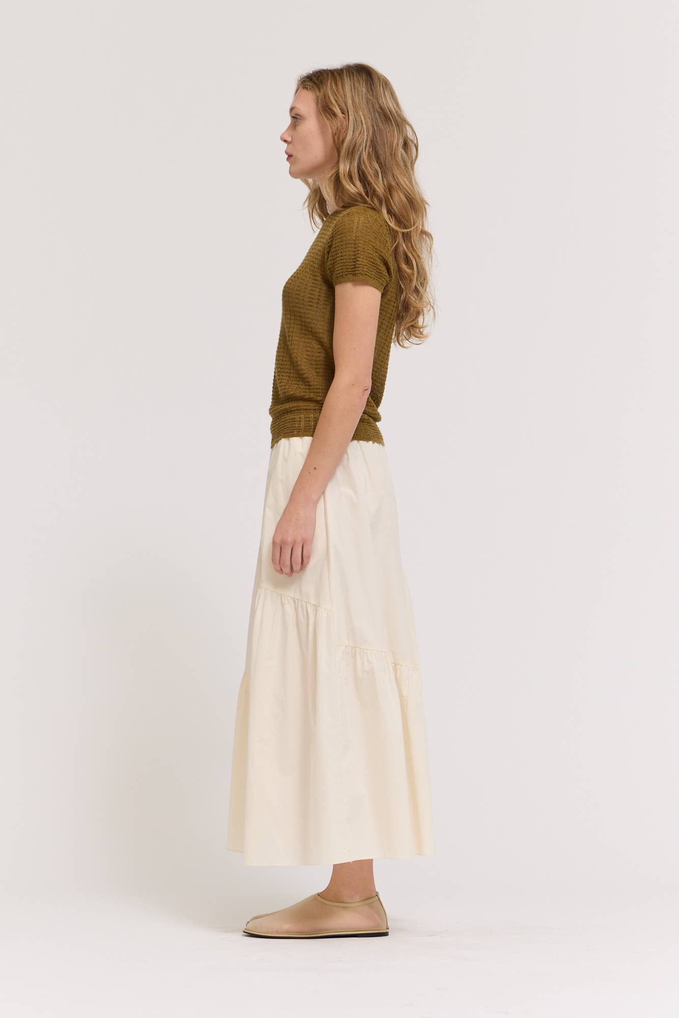 Pointelle Knit Tee