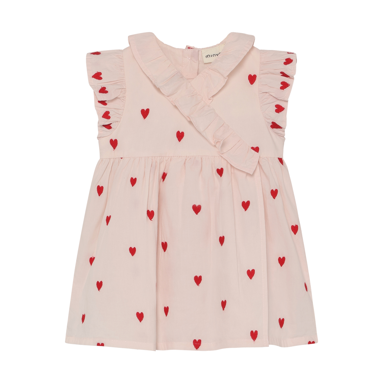 Embroidered Heart Baby Dress