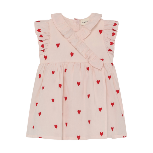 Embroidered Heart Baby Dress