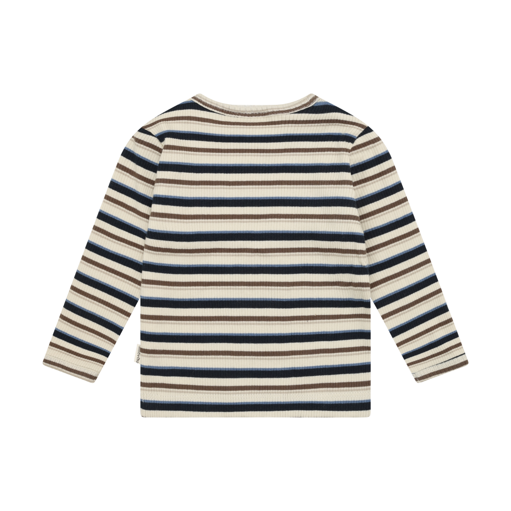 L/S Ribbed Stripe Baby Tee