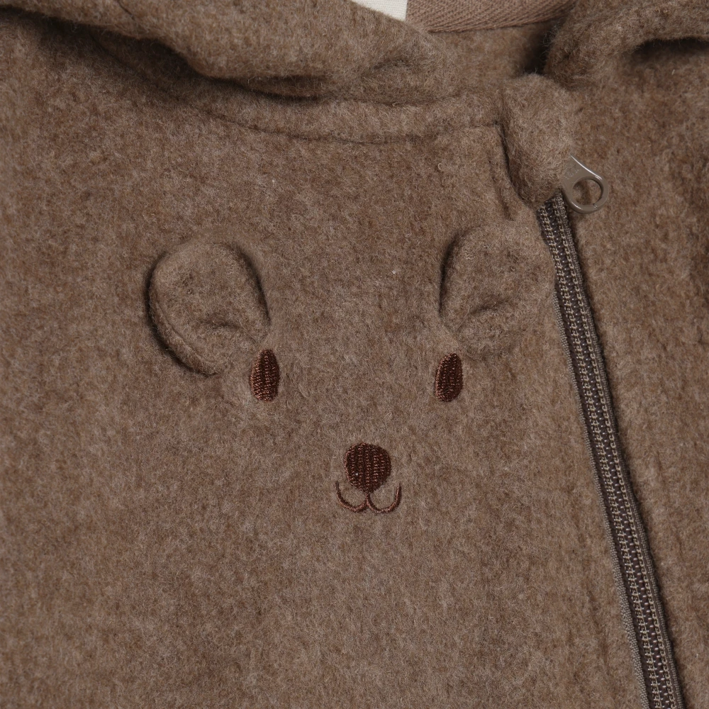 Minymo Infant Fleece Suit - Brown