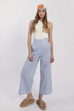 Load image into Gallery viewer, Striped Wide Leg Pants - Blue
