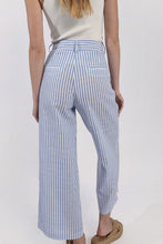 Load image into Gallery viewer, Striped Wide Leg Pants - Blue
