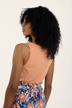 Load image into Gallery viewer, Asymmetric Overlay Tank Top - Apricot
