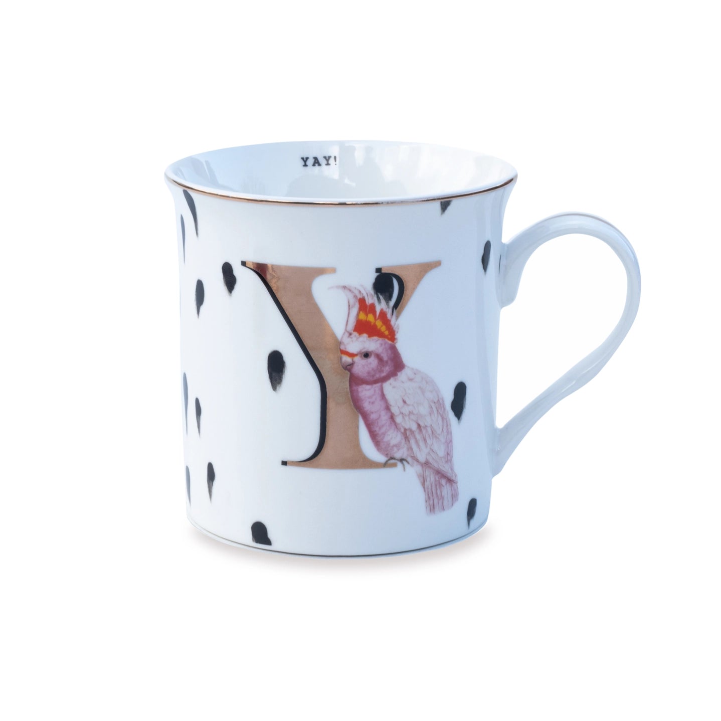 Yvonne Ellen the Gold Edition Alphabet Mugs