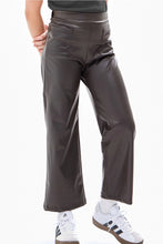 Load image into Gallery viewer, Faux Leather Wide Legs Pants
