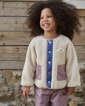 Load image into Gallery viewer, Recycled High Pile Fleece Kids Reversible Jacket
