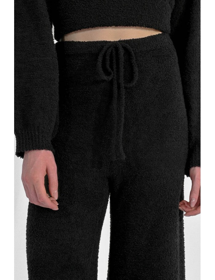 Knit Loungewear Pants - Black