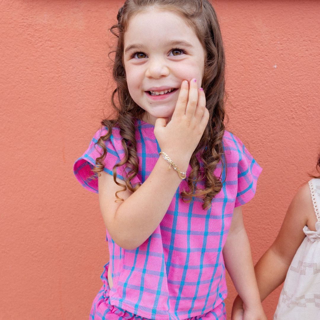 Annita Girl Set in Bubblegum